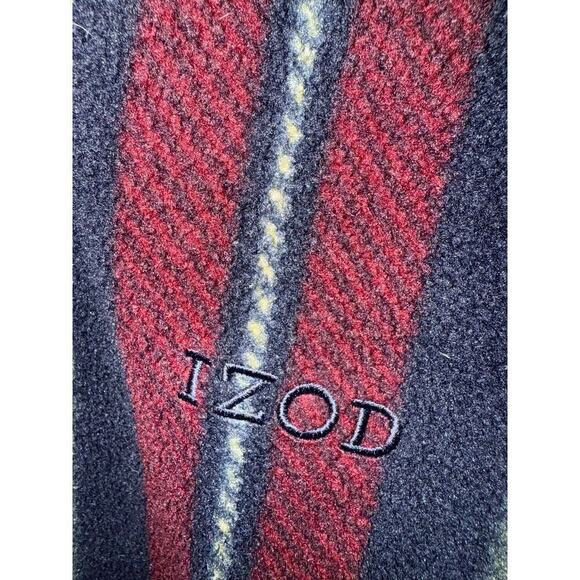 Izod fleece stripped vintage pullover men’s sweatshirt size L - Picture 2 of 9